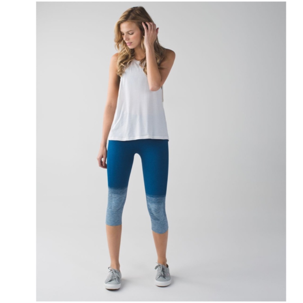 lululemon athletica Blue and Gray Leggings